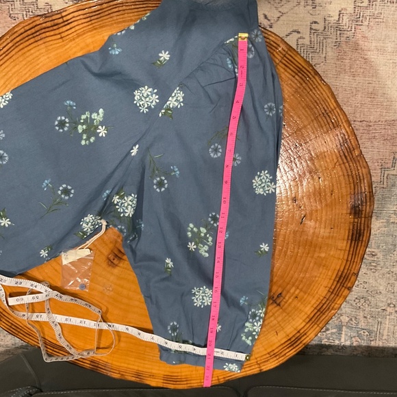 Ana Womens Top Size M Blue Floral Blouse 3/4 Sleeved NWT - Picture 6 of 9